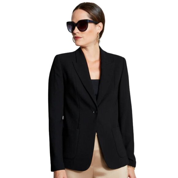 Elie Tahari Black Wendy Jacket Sz 12 - Picture 1 of 10